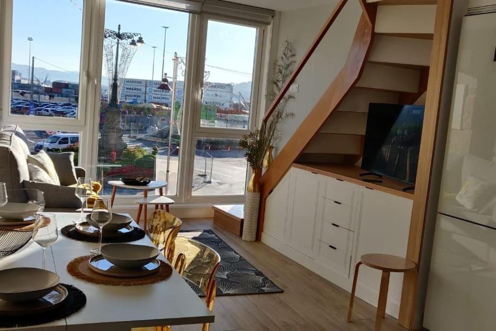 Apartamento Almuina Marin Bagian luar foto