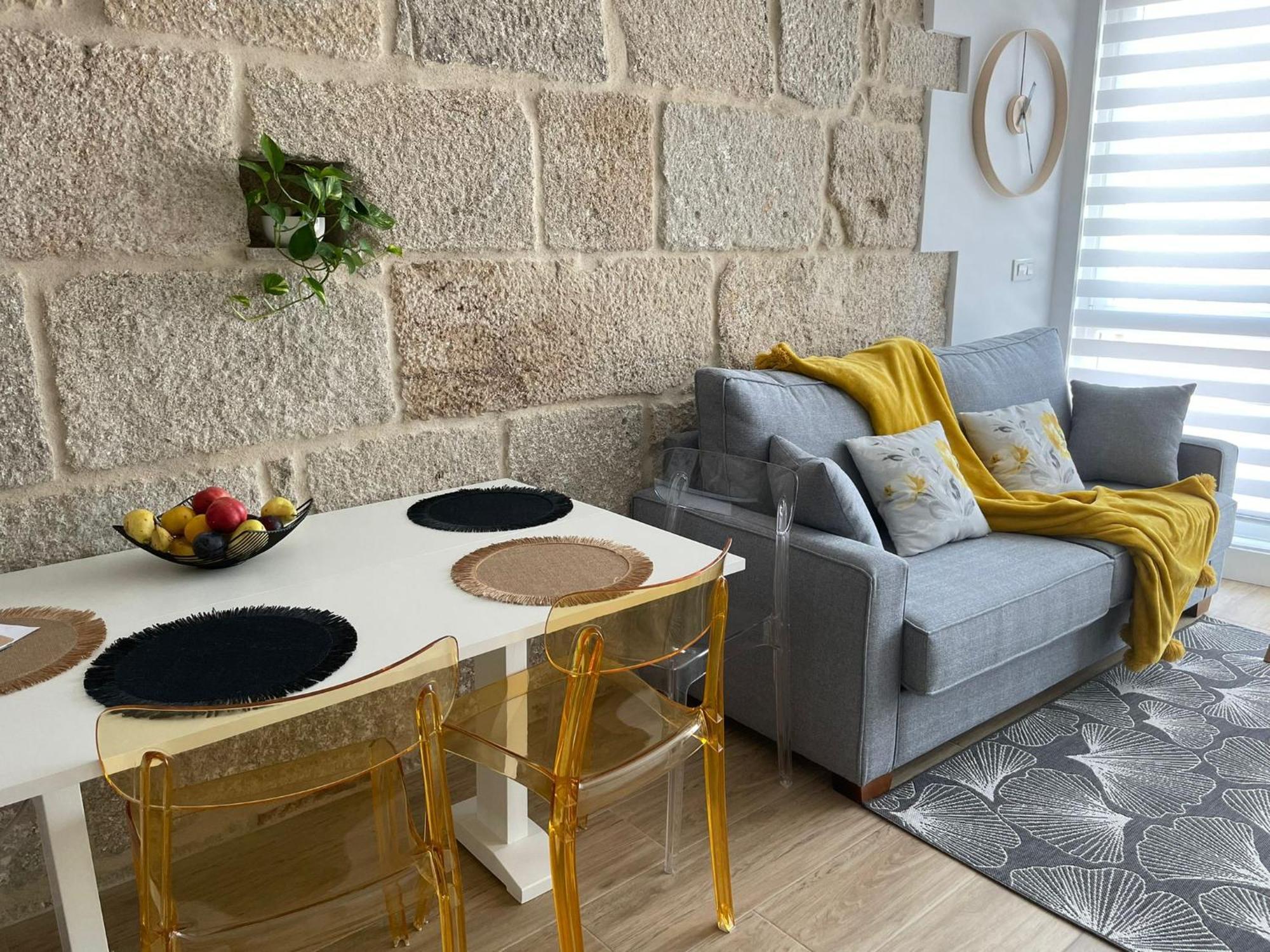 Apartamento Almuina Marin Bagian luar foto